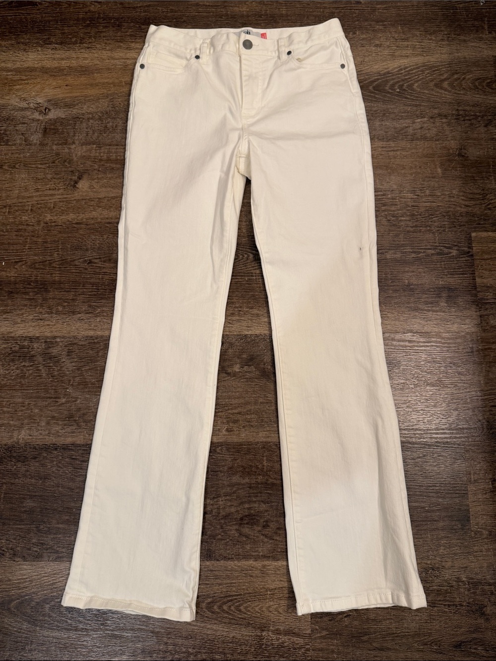 CAbi Straight Leg Jeans in White